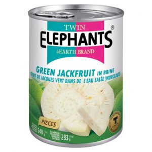 Green Jackfruit in Pieces Twin Elephants