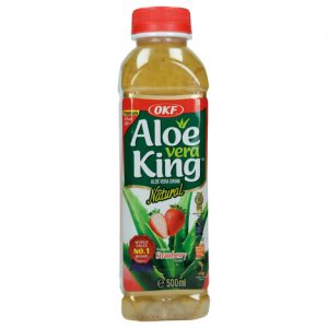 Aloe Vera Drink with Strawberries