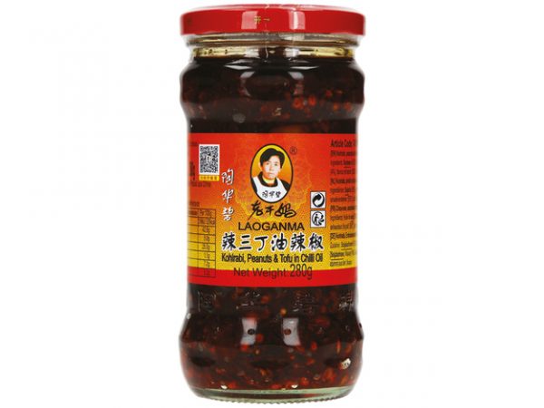 Chilli Oil with Kohlrabi; Peanuts & Tofu